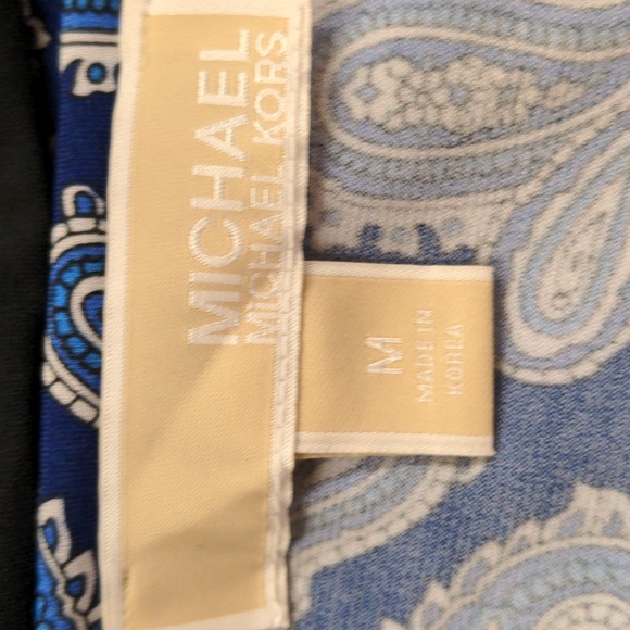 MIchael Michael Kors Blue Paisley Shift Dress Medium - Picture 4 of 8